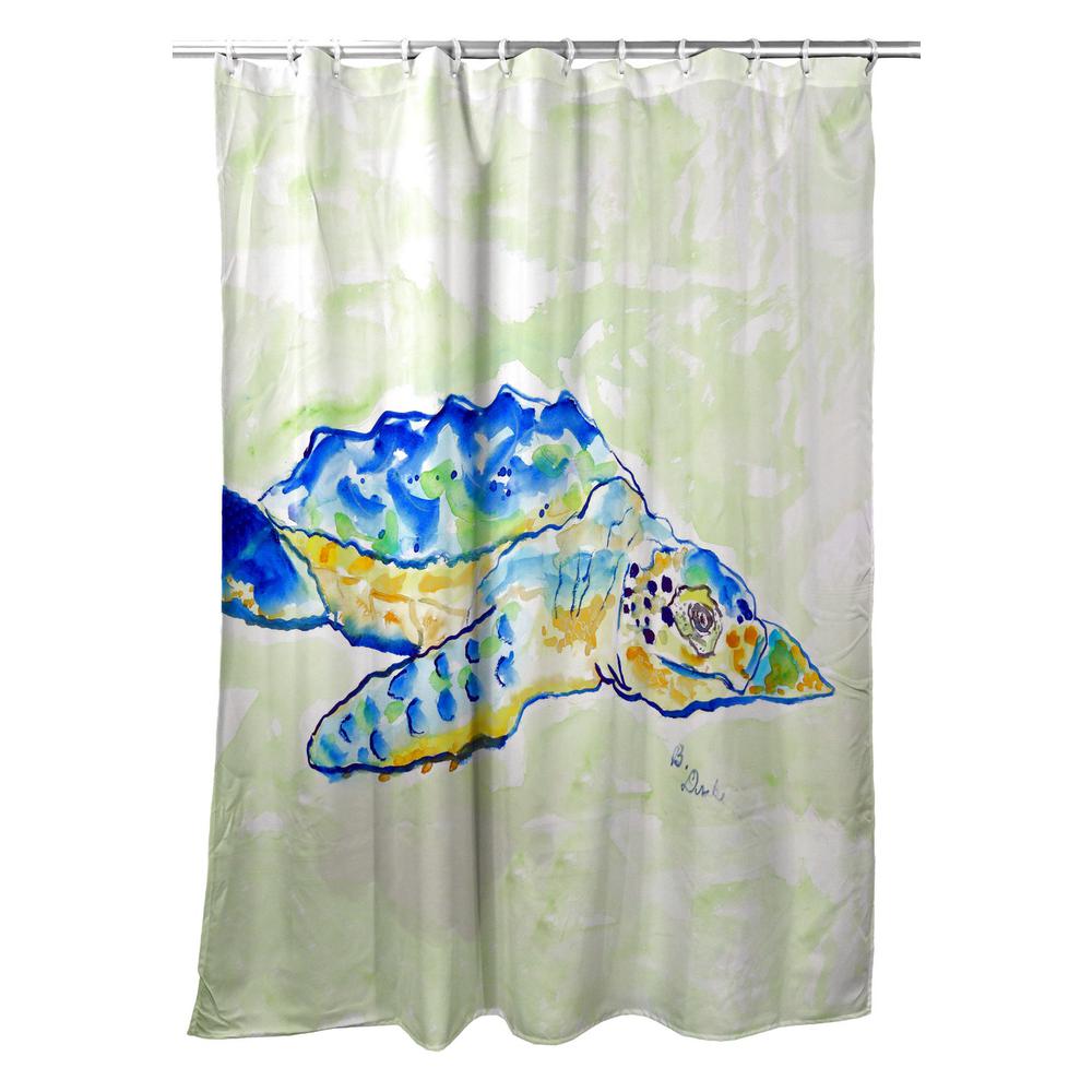 Loggerhead Turtle Shower Curtain. Picture 1