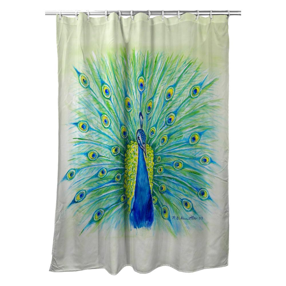 Peacock Shower Curtain. Picture 1