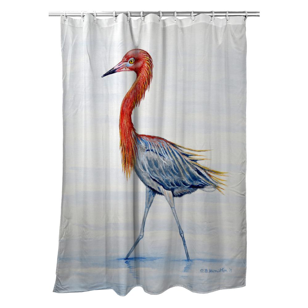 Reddish Egret Shower Curtain. Picture 1