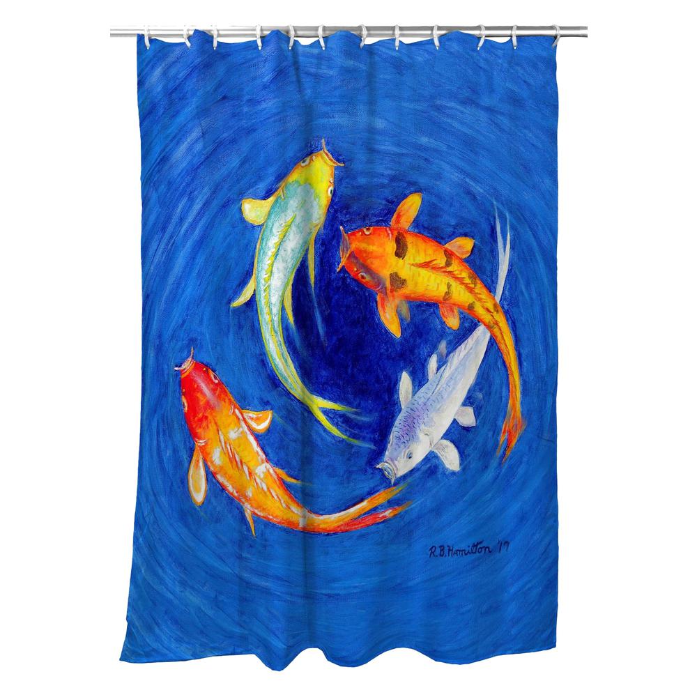 Swirling Koi Shower Curtain. Picture 1
