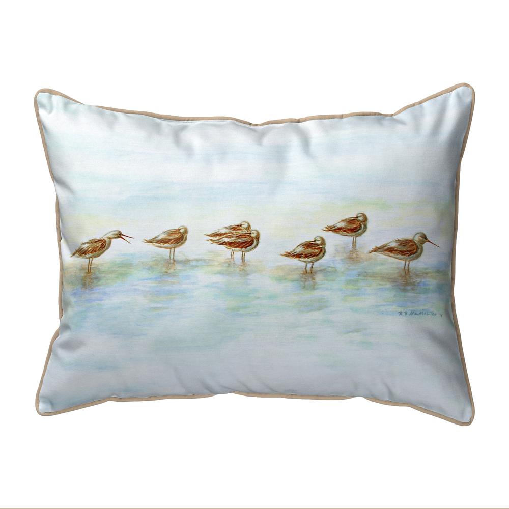 Avocets Small Indoor/Outdoor Pillow 11x14. Picture 1