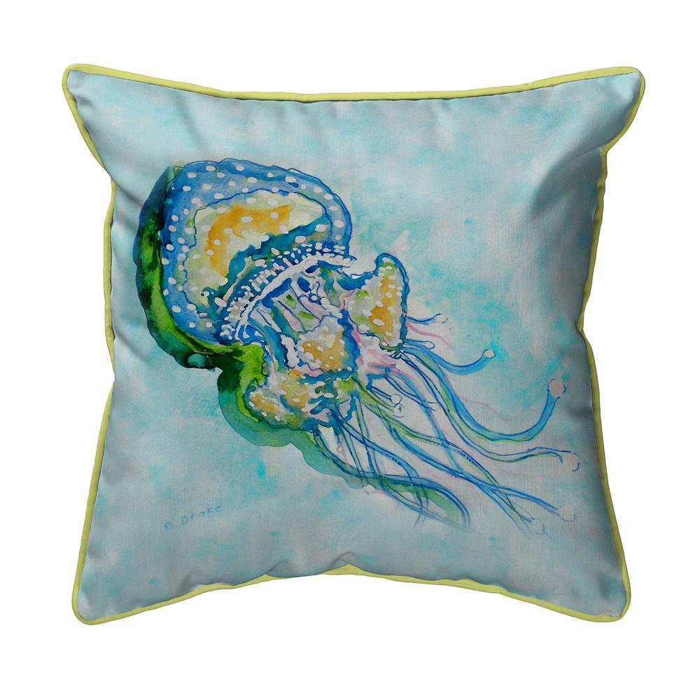 Jelly Fish Small Indoor/Outdoor Pillow 12x12. Picture 1