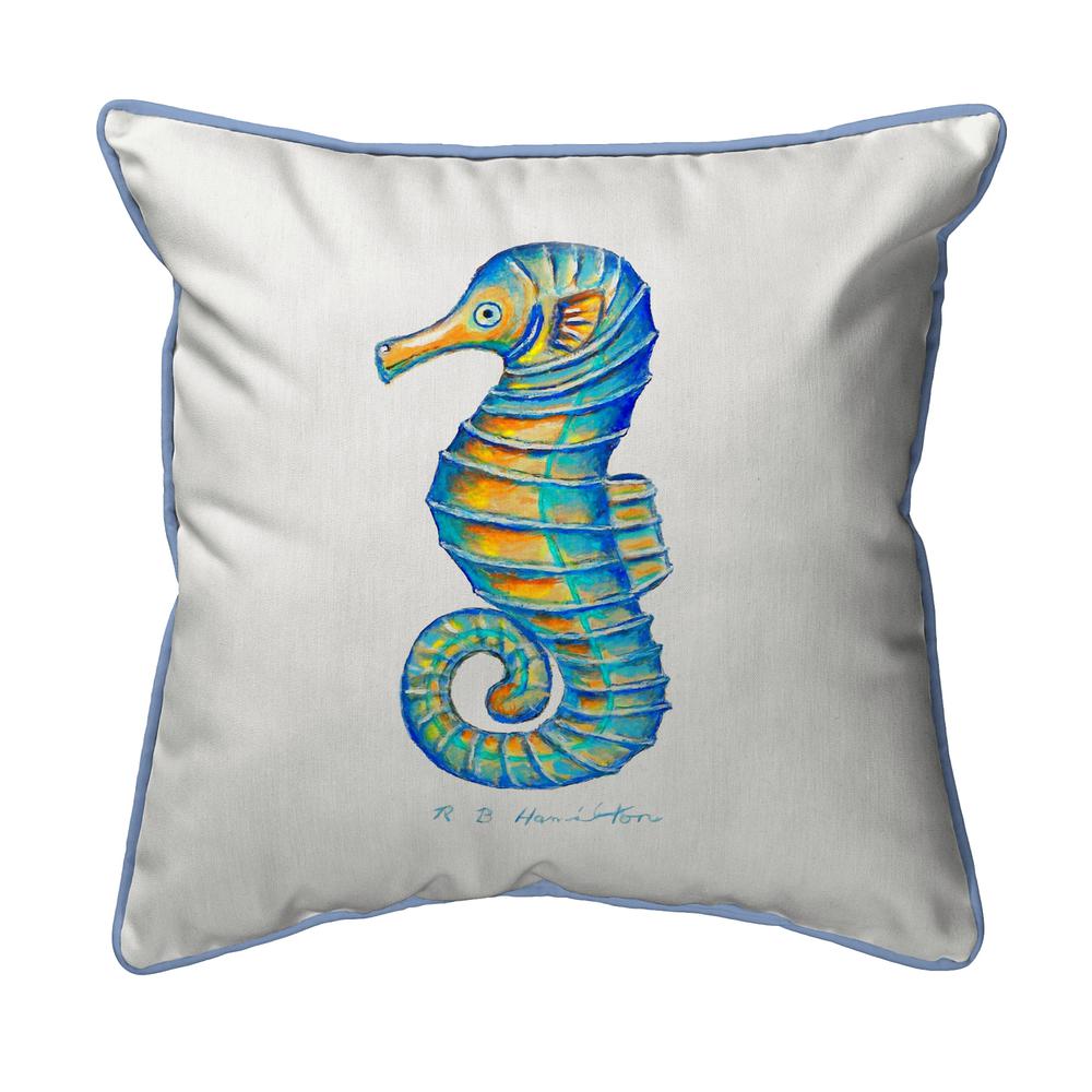 Ray's Seahorse Small Pillow 12x12. Picture 1