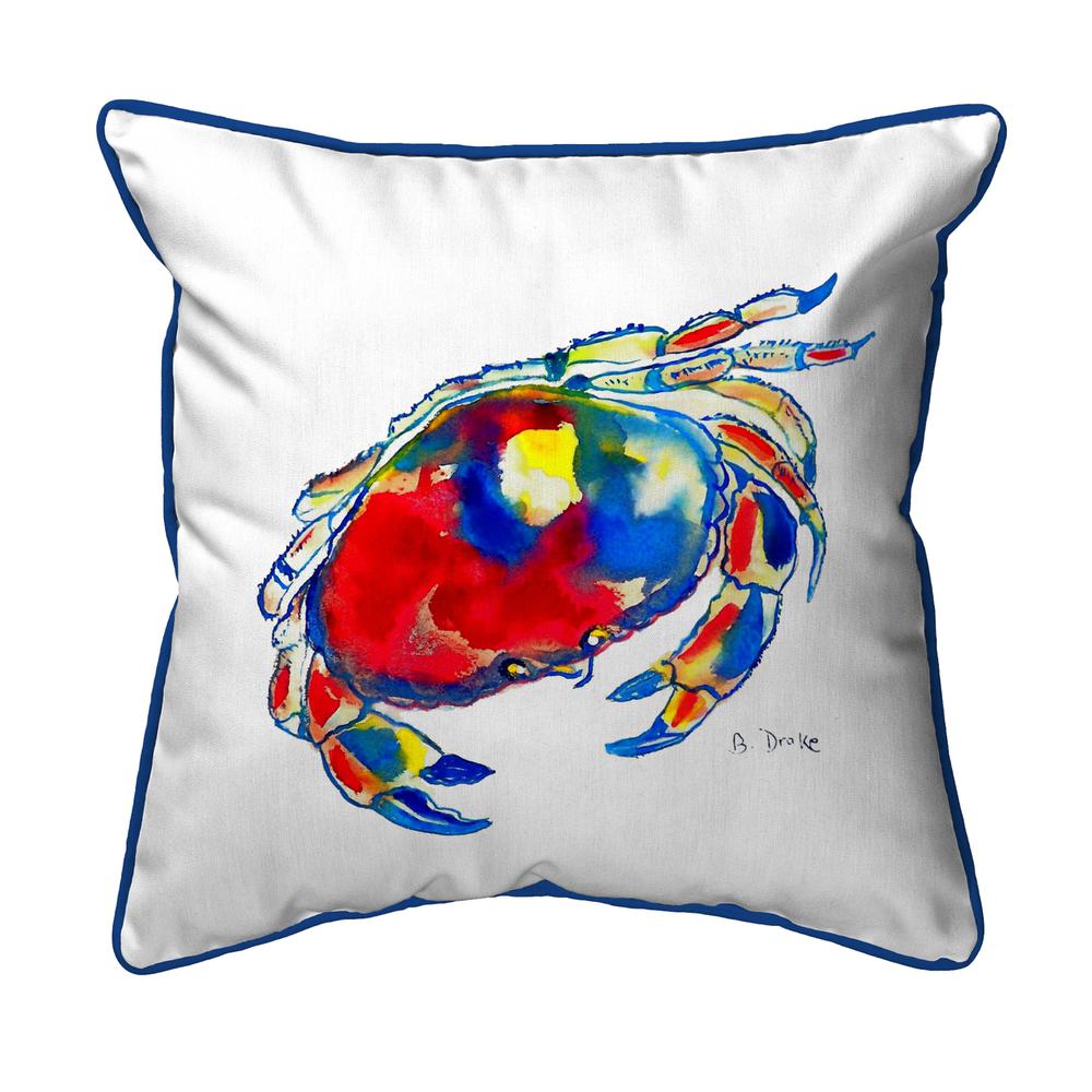Dungeness Crab Small Indoor/Outdoor Pillow 12x12. Picture 1