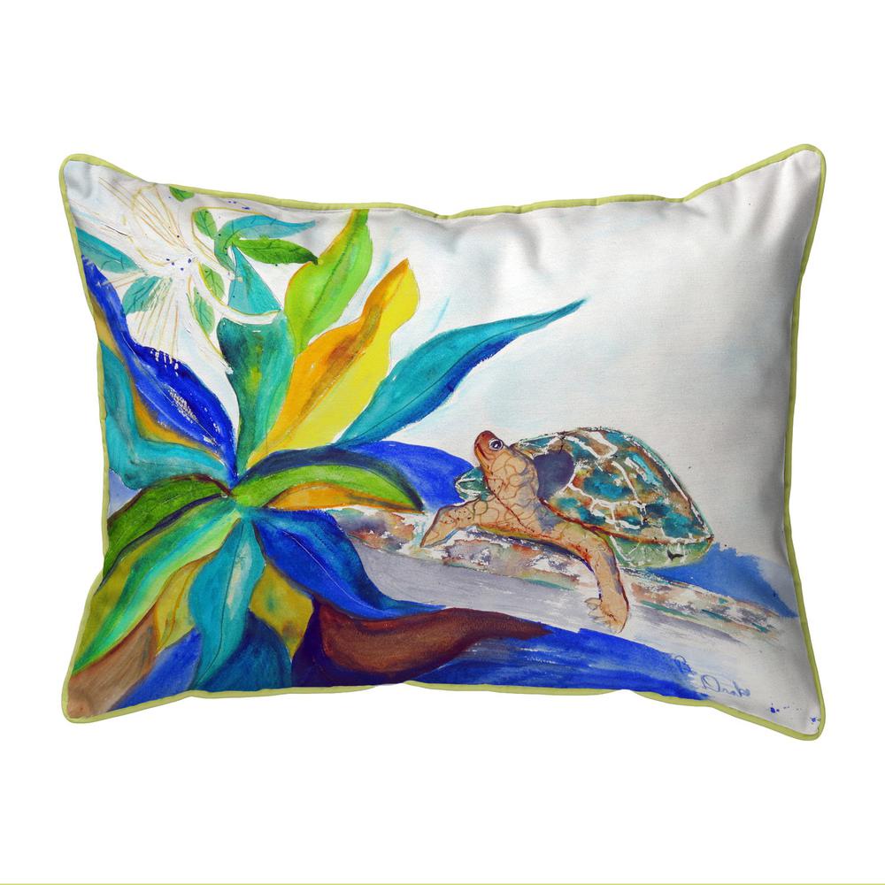 Turtle & Lily Small Corded Indoor/Outdoor Pillow 11x14. Picture 1