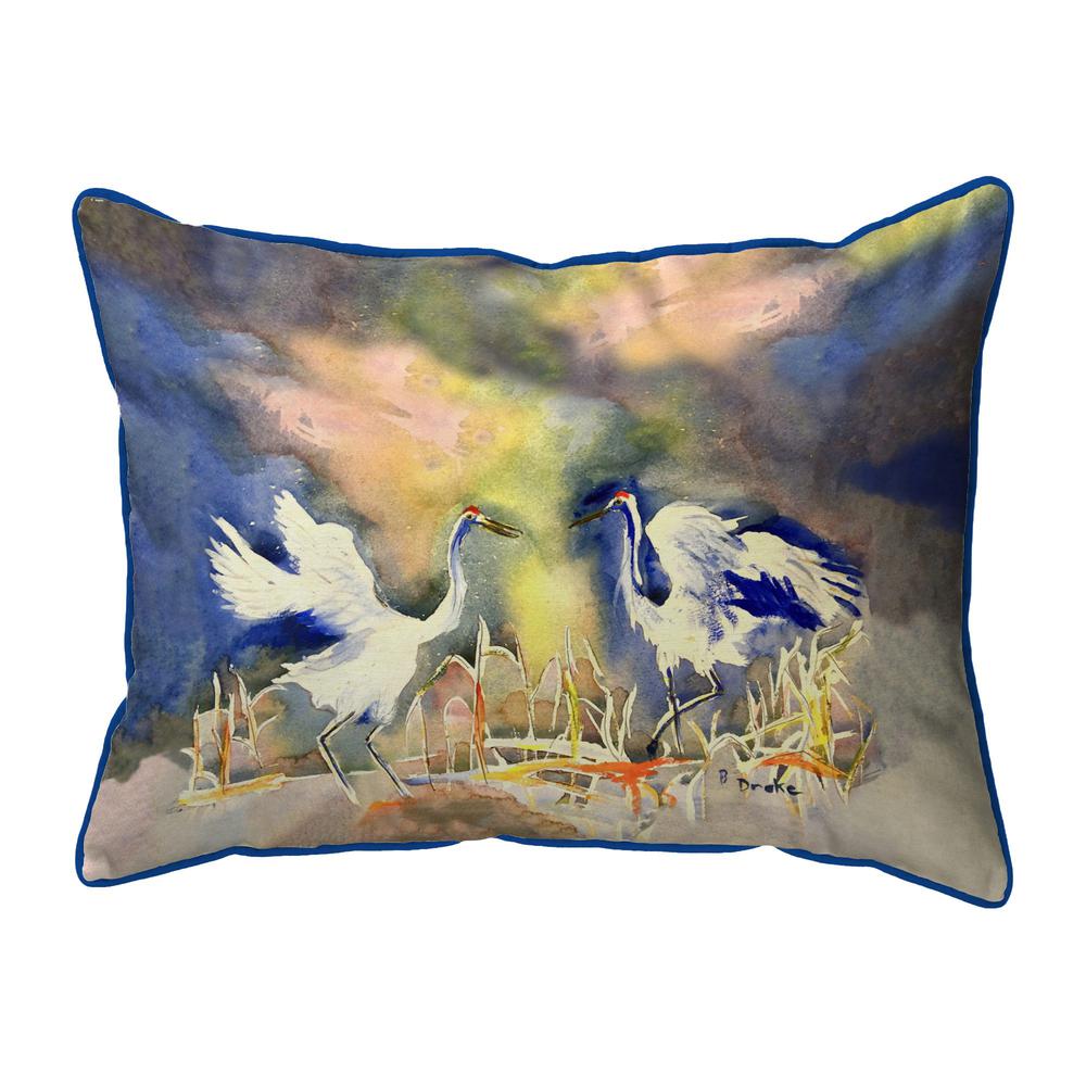 Owl in Moon 11x14 Small Indoor/Outdoor Pillow. Picture 1