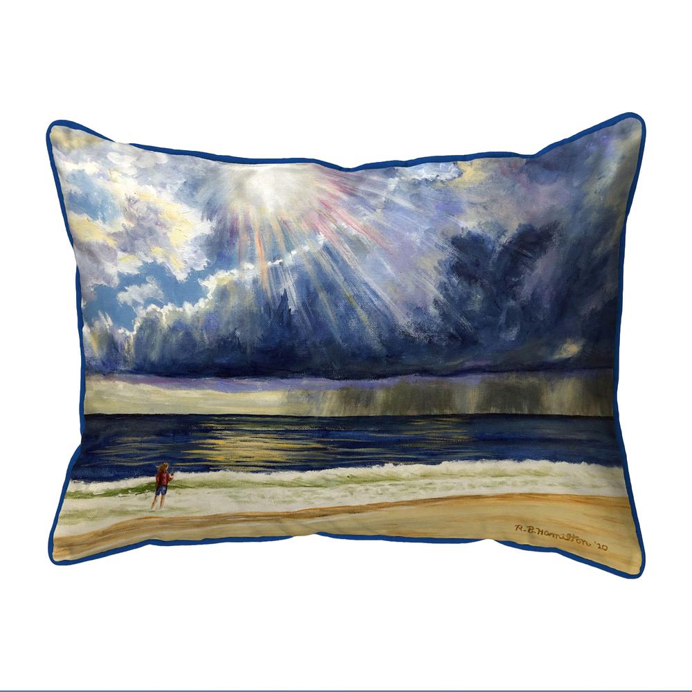 Sun Beams Small Indoor/Outdoor Pillow 11x14. Picture 1