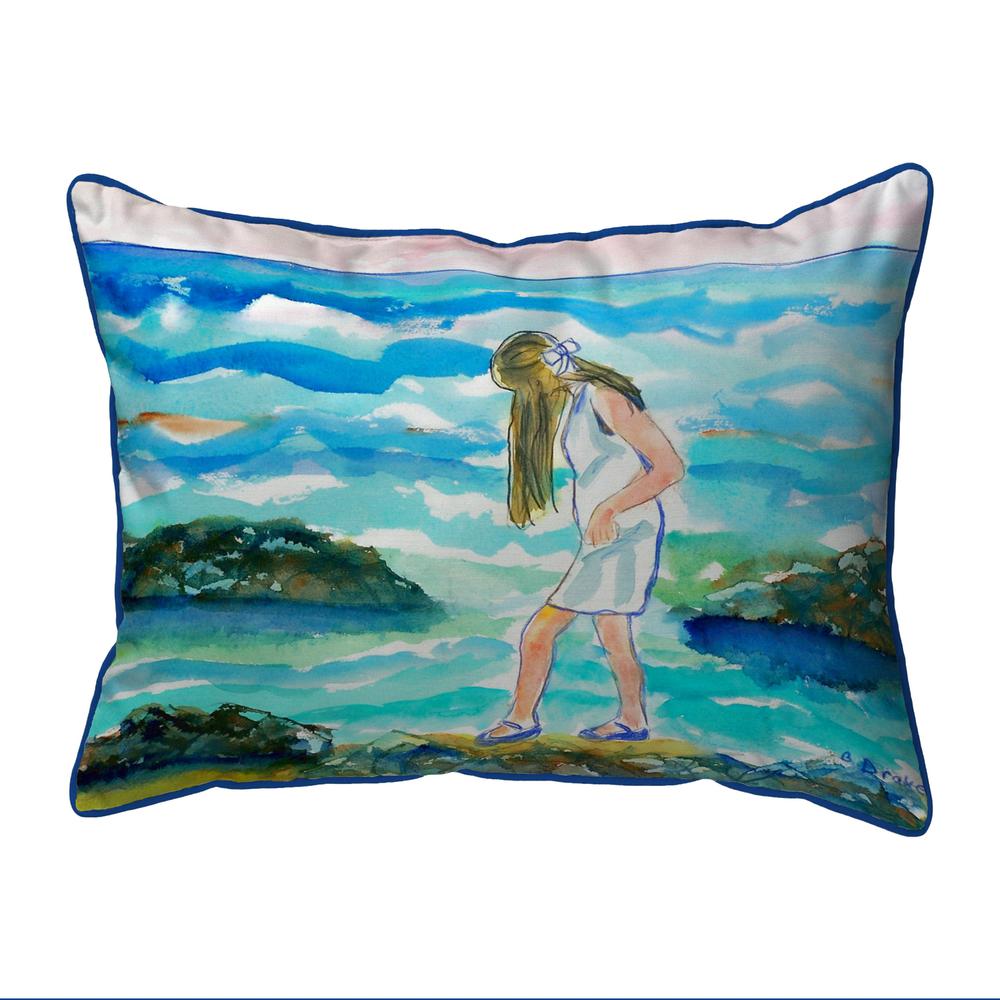 Mia on the Rocks Small Indoor/Outdoor Pillow 11x14. Picture 1