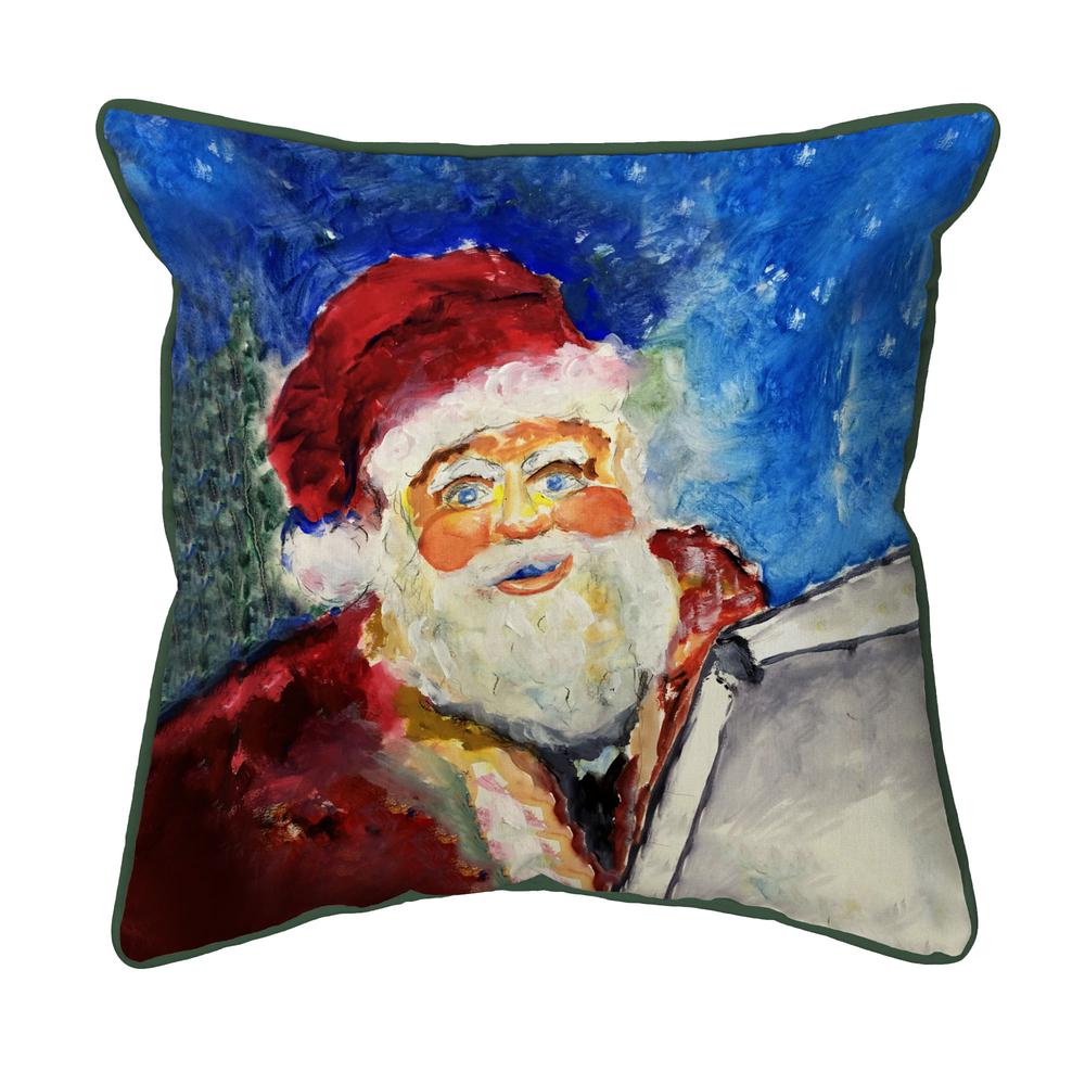 Santa's List Small Indoor/Outdoor Pillow 12x12. Picture 1