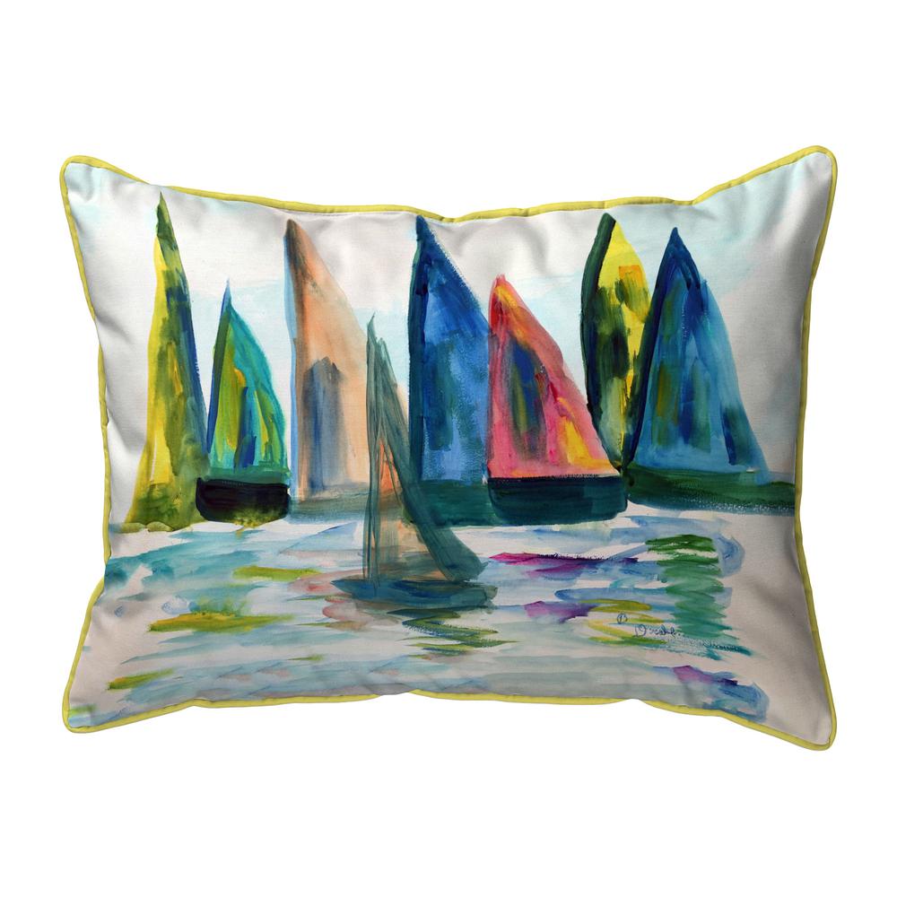 Sail With The Crowd Small Indoor/Outdoor Pillow 11x14. Picture 1