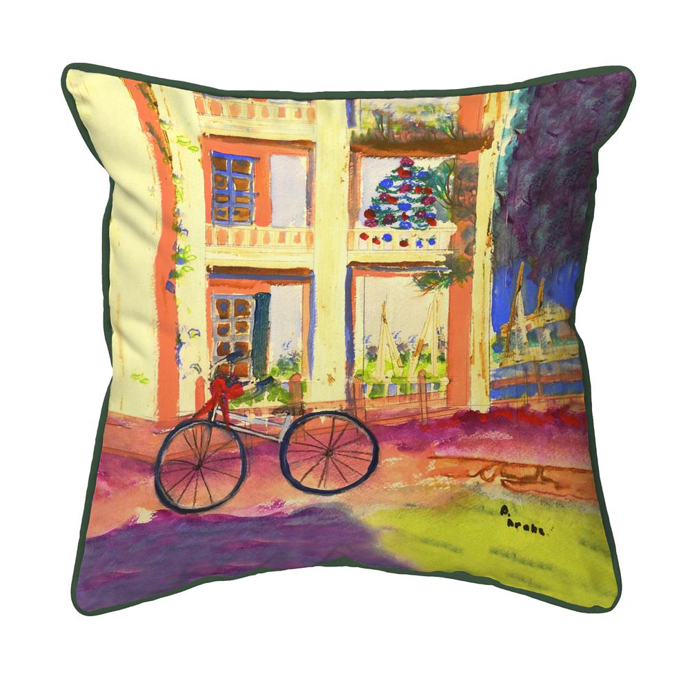 Bike For Christmas Small Indoor/Outdoor Pillow 12x12. Picture 1