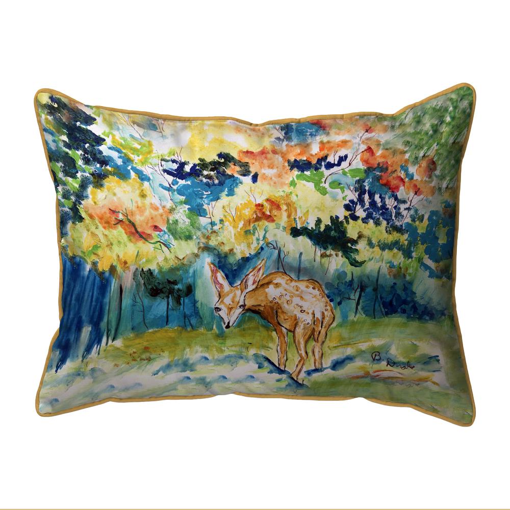 Fall Fawn Small Indoor/Outdoor Pillow 11x14. Picture 1