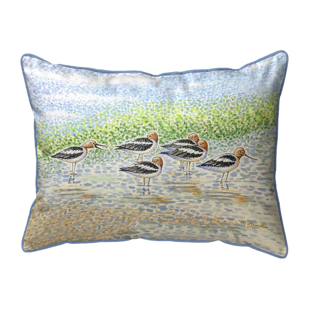 Summer Avocets Small Indoor/Outdoor Pillow 11x14. Picture 1