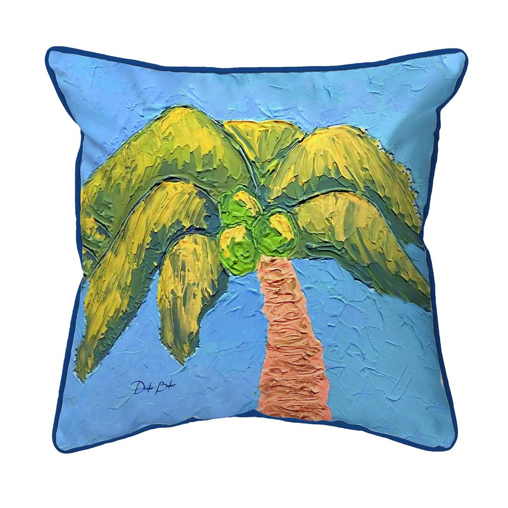 Drake's Palm Tree Small Indoor/Outdoor Pillow 12x12. Picture 1