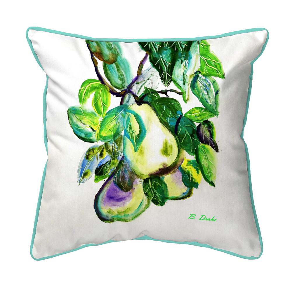 Hanging Pears Small Indoor/Outdoor Pillow 12x12. Picture 1