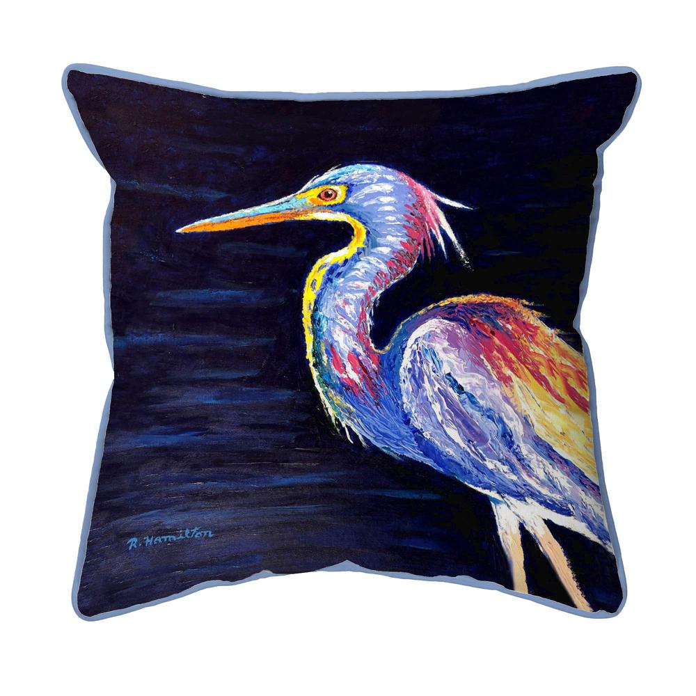 Palette Louisiana Heron Small Indoor/Outdoor Pillow 12x12. Picture 1