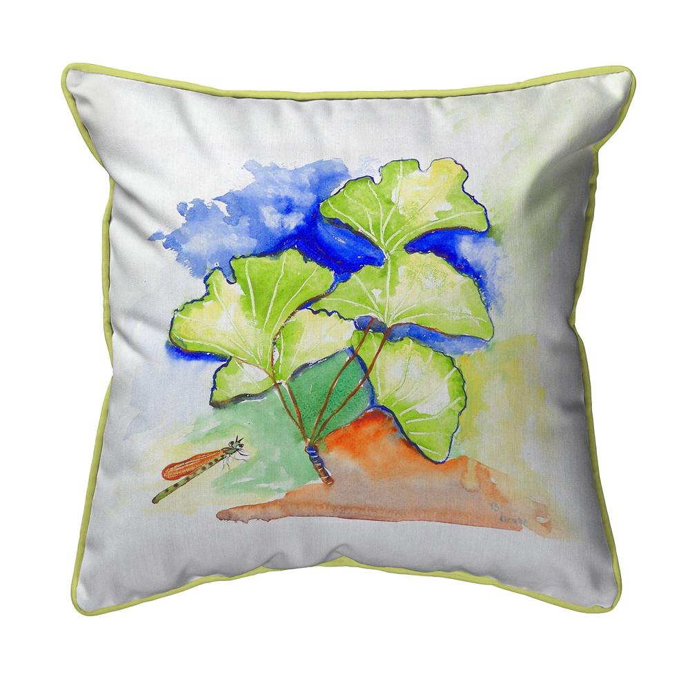 Ginko Leaves Small Indoor/Outdoor Pillow 12x12. Picture 1