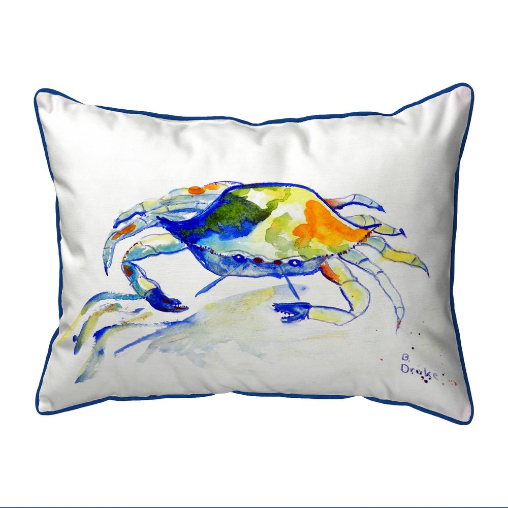 Yellow Crab Small Indoor/Outdoor Pillow 11x14. Picture 1