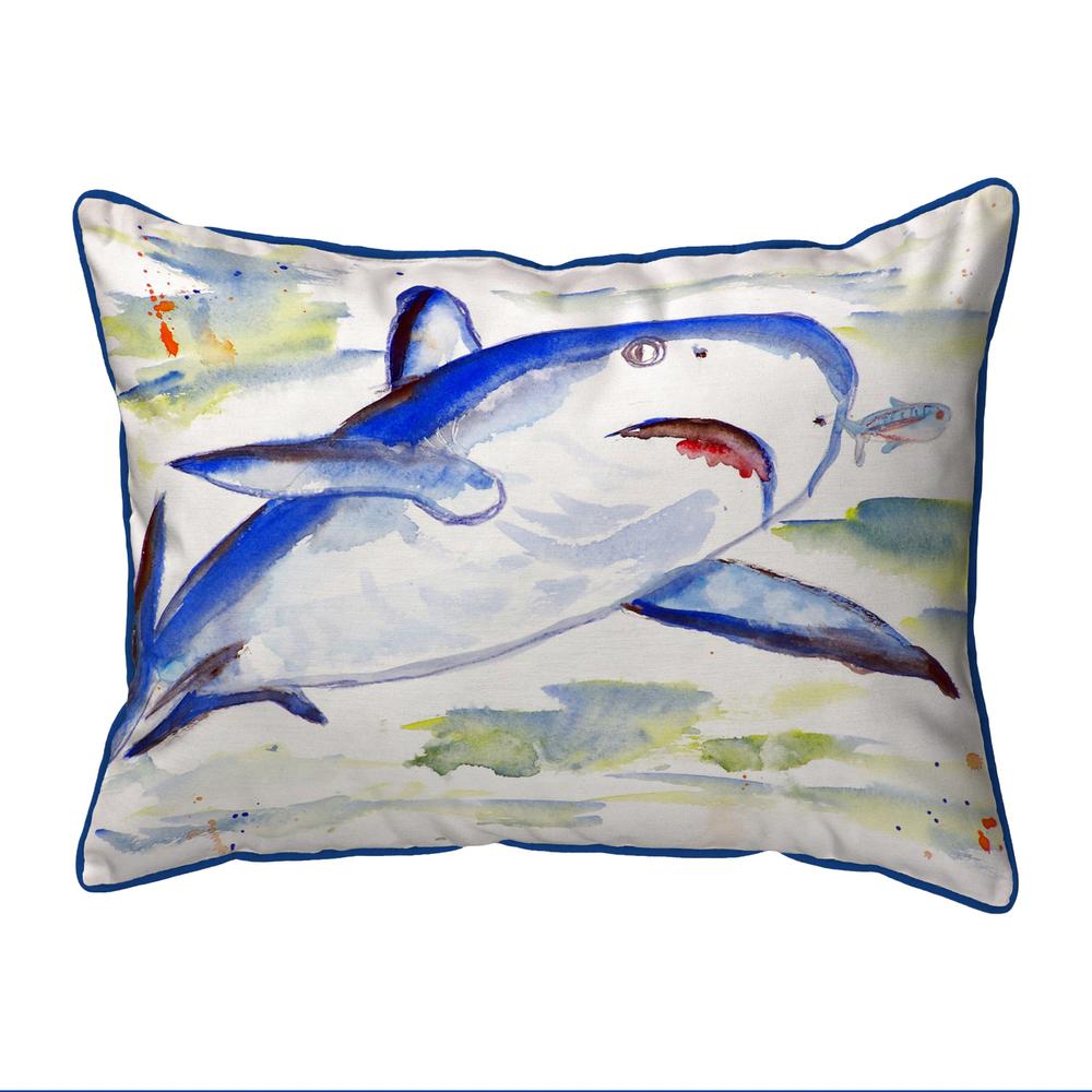 Shark Small Indoor/Outdoor Pillow 11x14. Picture 1