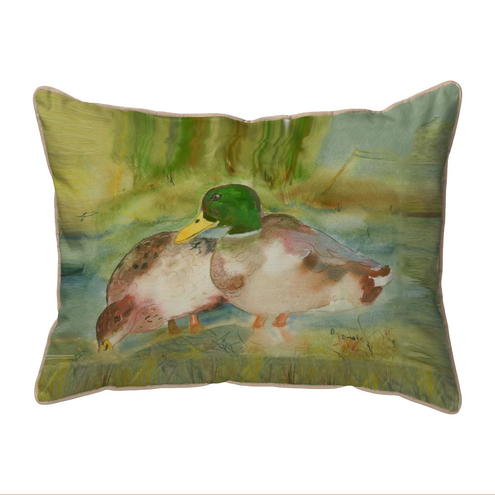 Mallards Small Indoor/Outdoor Pillow 11x14. Picture 1