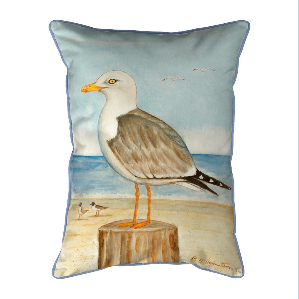 Dick's Seagull Small Indoor/Outdoor Pillow 11x14. Picture 1
