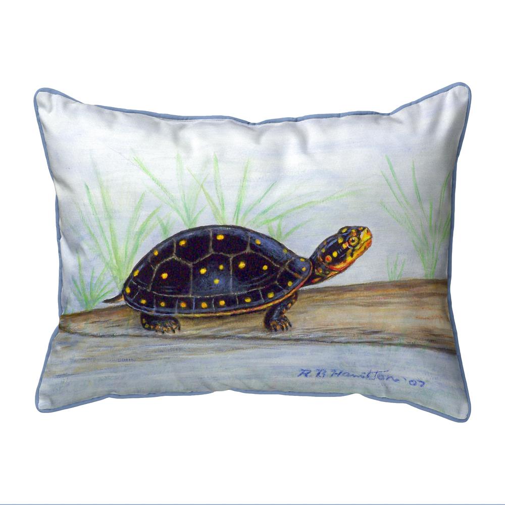 Spotted Turtle Small Indoor/Outdoor Pillow 11x14. Picture 1