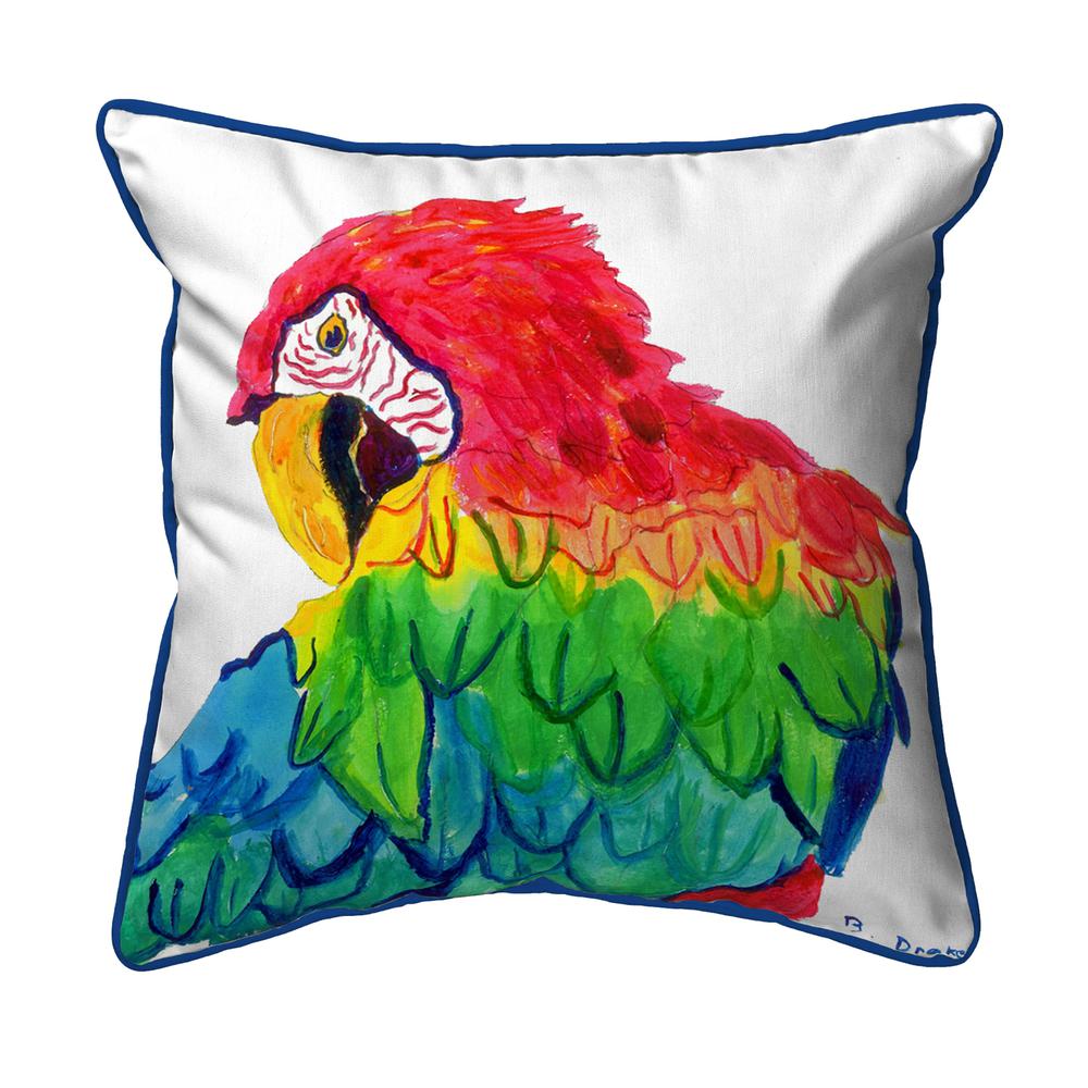 Parrot Head Small Indoor/Outdoor Pillow  12x12. Picture 1
