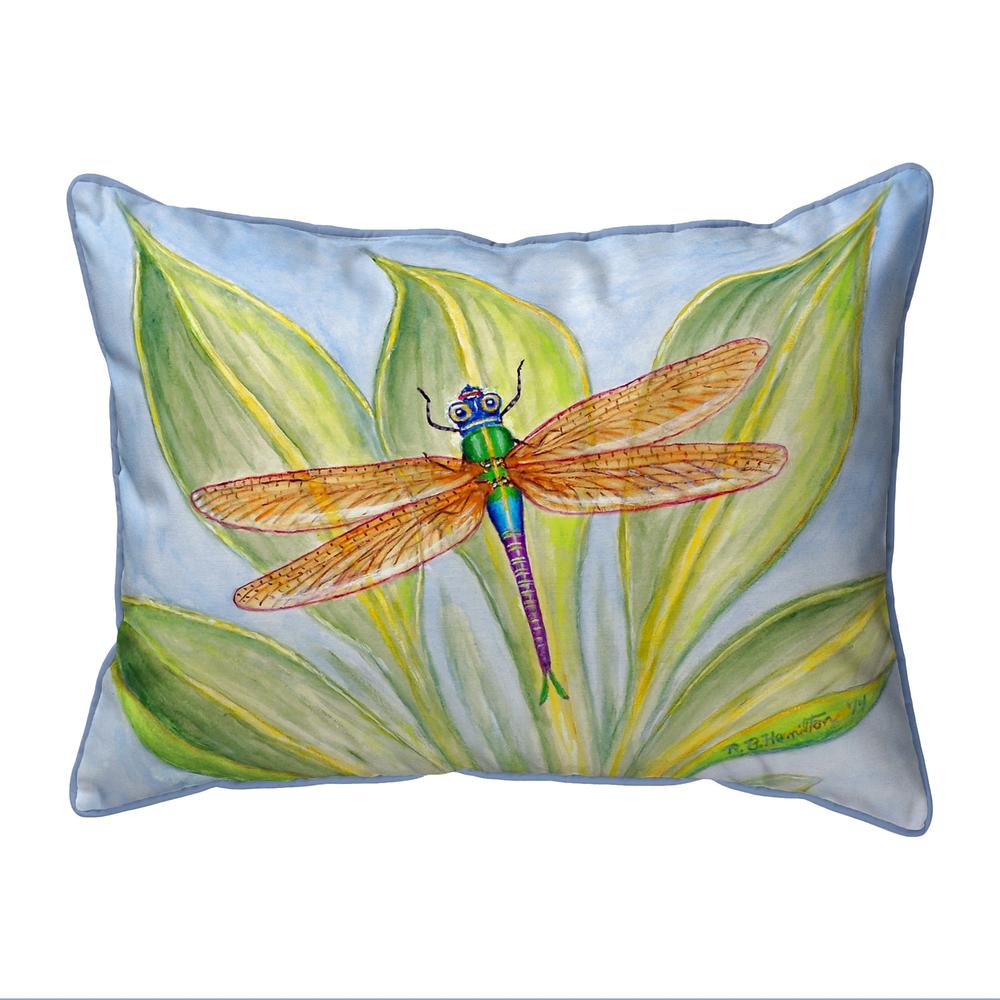 Dick's DragonFly Small Indoor/Outdoor Pillow 11x14. Picture 1
