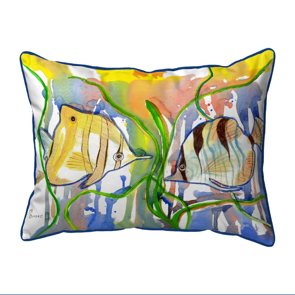 Angel Fish Small Indoor/Outdoor Pillow 11x14. Picture 1