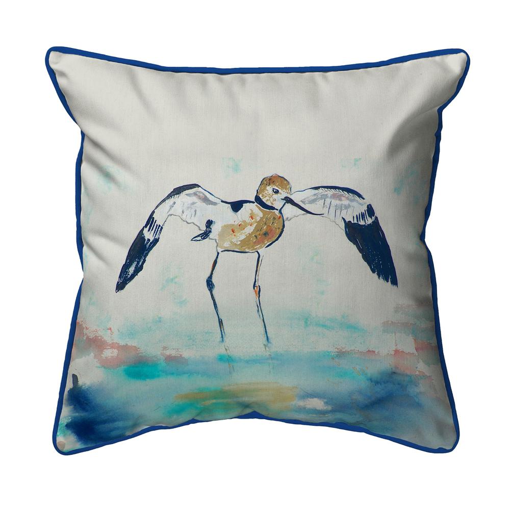 Betsy's Avocet Small Indoor/Outdoor Pillow 12x12. Picture 1