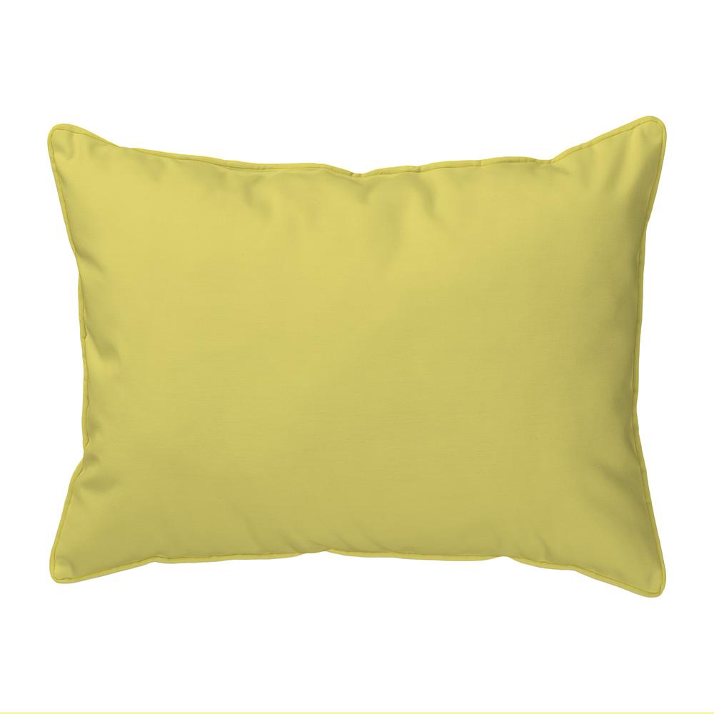 Yellow Hummingbird Small Indoor/Outdoor Pillow 11x14. Picture 2