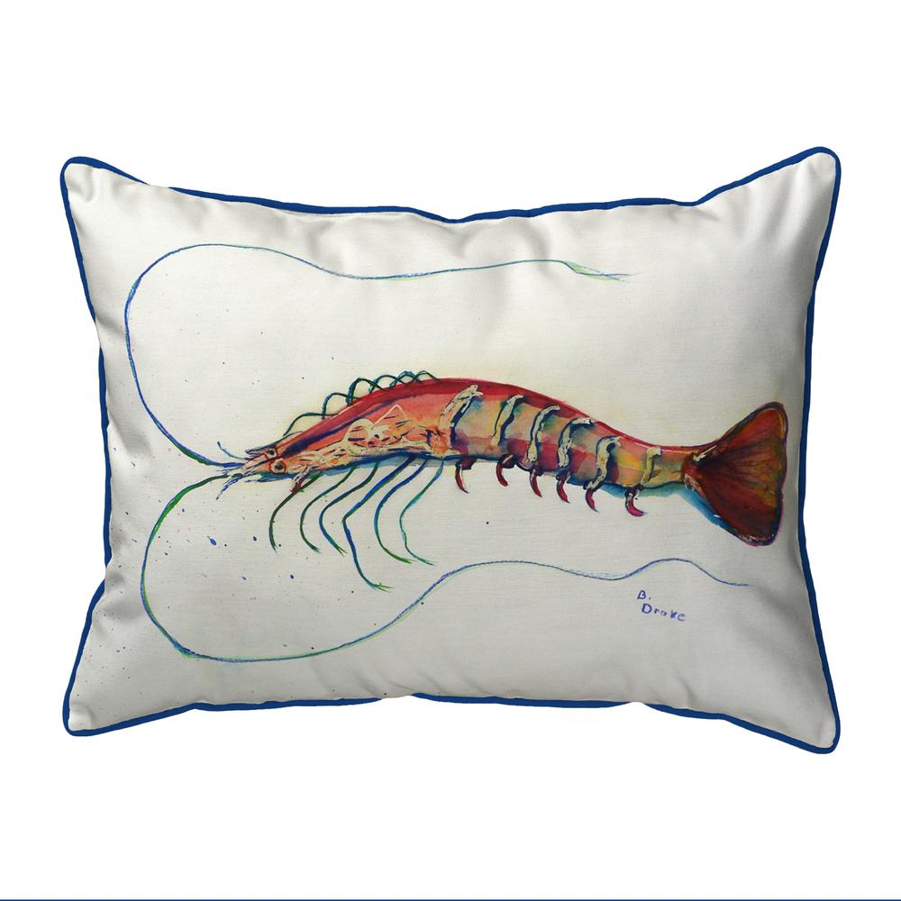 Betsy's Shrimp Small Indoor/Outdoor Pillow 11x14. Picture 1