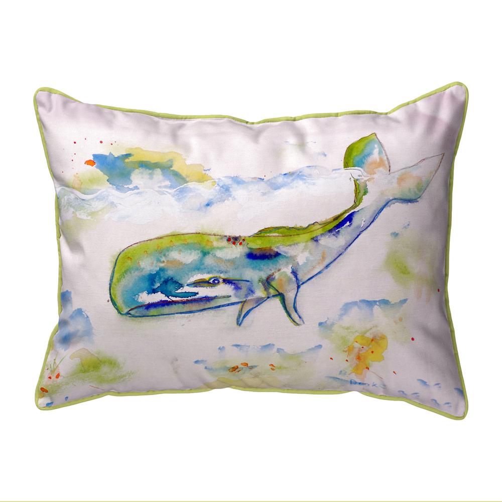 Whale Small Indoor/Outdoor Pillow 11x14. Picture 1