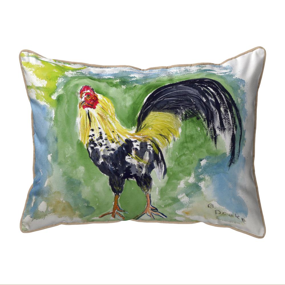 Bantam Rooster Small Indoor/Outdoor Pillow 11x14. Picture 1