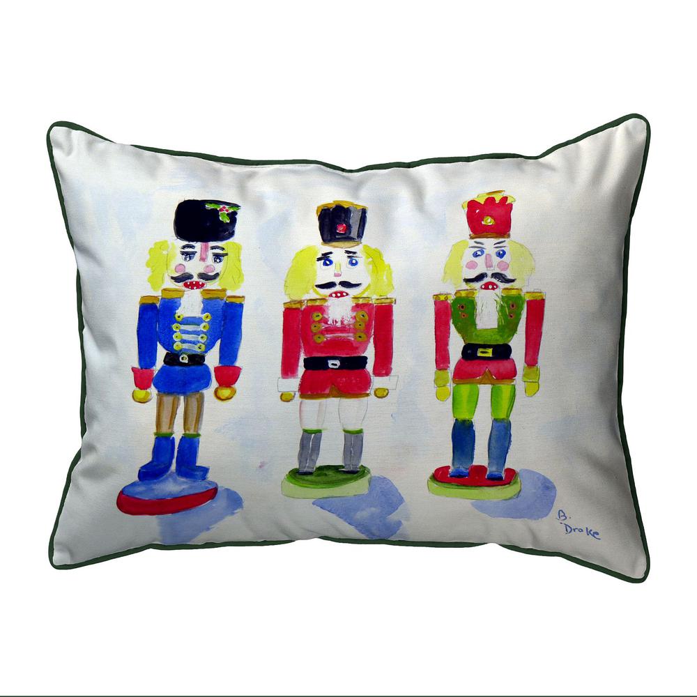 Nut Crackers Small Indoor/Outdoor Pillow 11x14. Picture 1