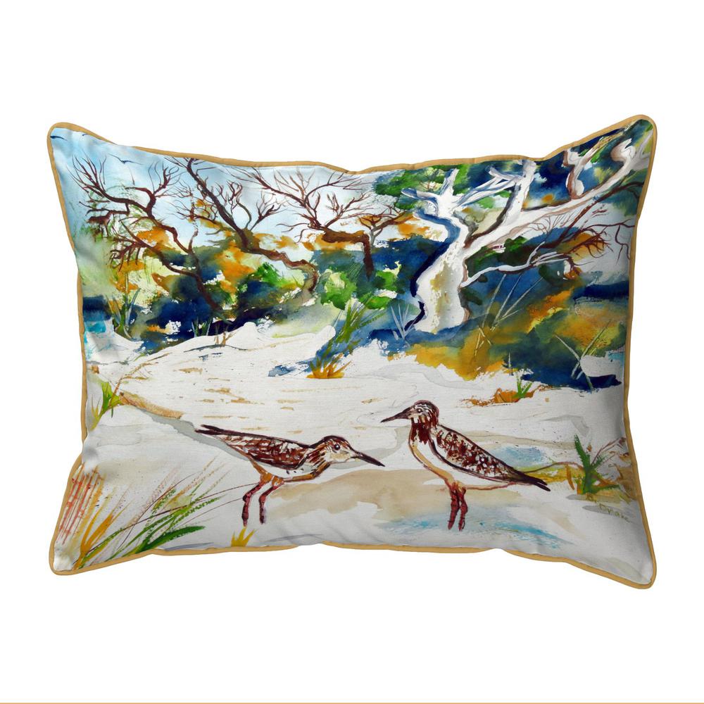 Tree & Beach Small Indoor/Outdoor Pillow 11x14. Picture 1