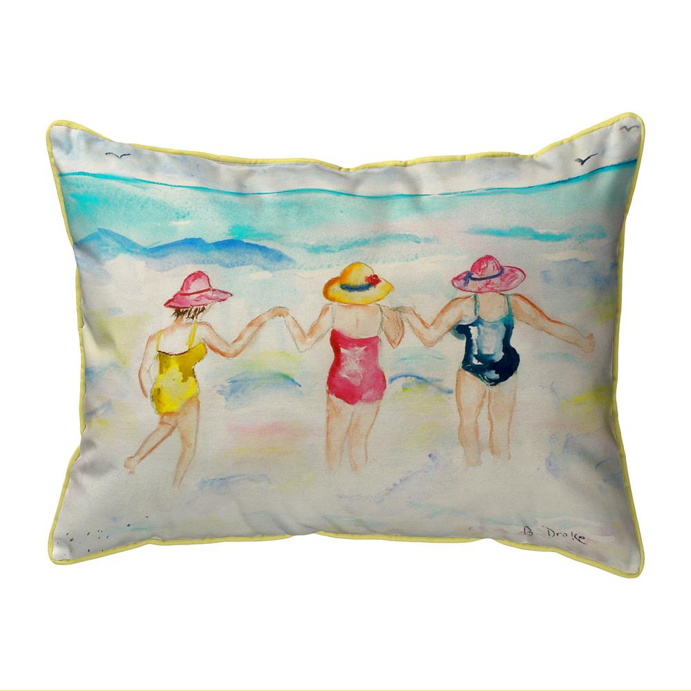 Ladies Wading Small Indoor/Outdoor Pillow 11x14. Picture 1