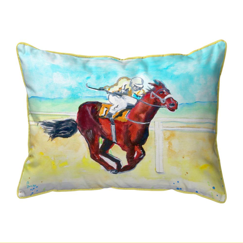 Airborne Horse Small Outdoor/Indoor Pillow 11x14. Picture 1
