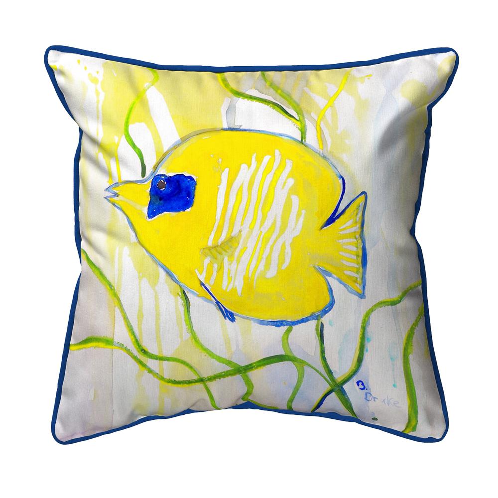 Yellow Tang Small Indoor/Outdoor Pillow 12x12. Picture 1