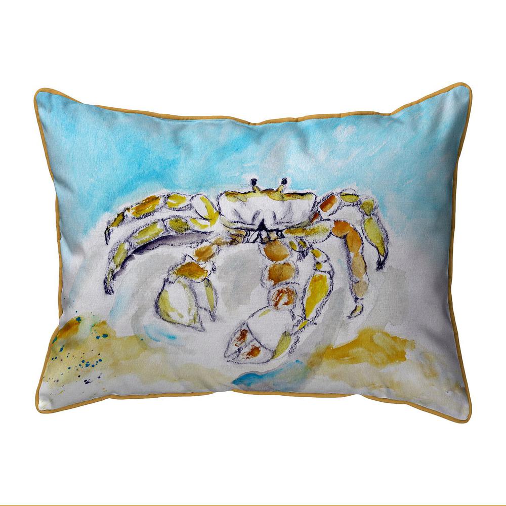Ghost Crab Small Indoor/Outdoor Pillow 11x14. Picture 1