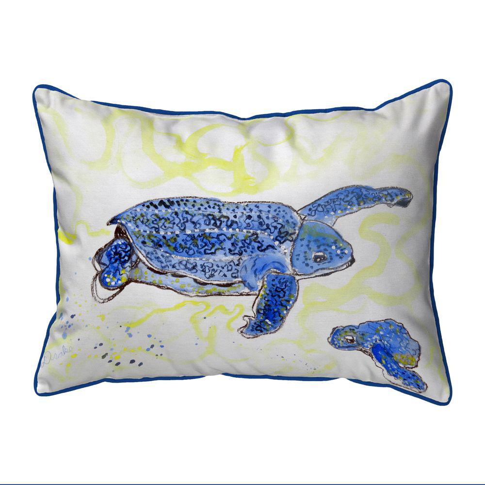 Sea Turtle & Eggs Small Indoor/Outdoor Pillow 11x14. Picture 1
