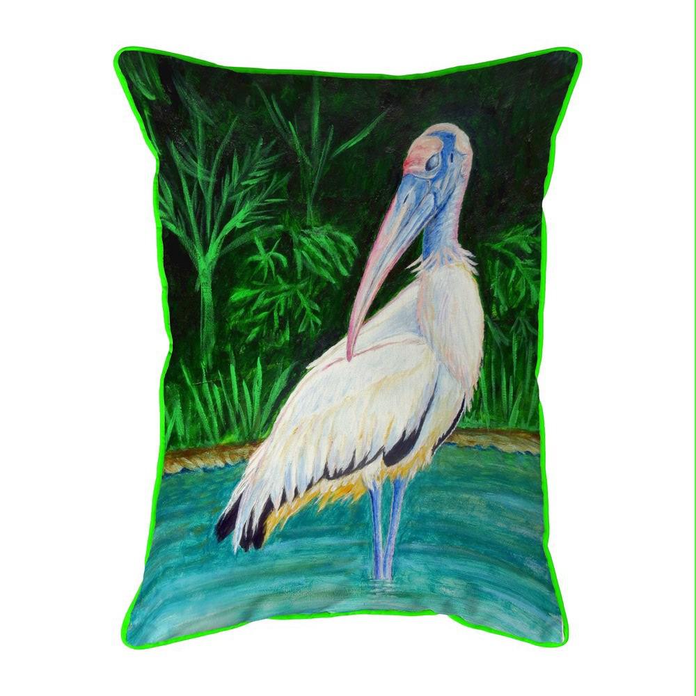 Dick's Wood Stork Small Indoor/Outdoor Pillow 11x14. Picture 1