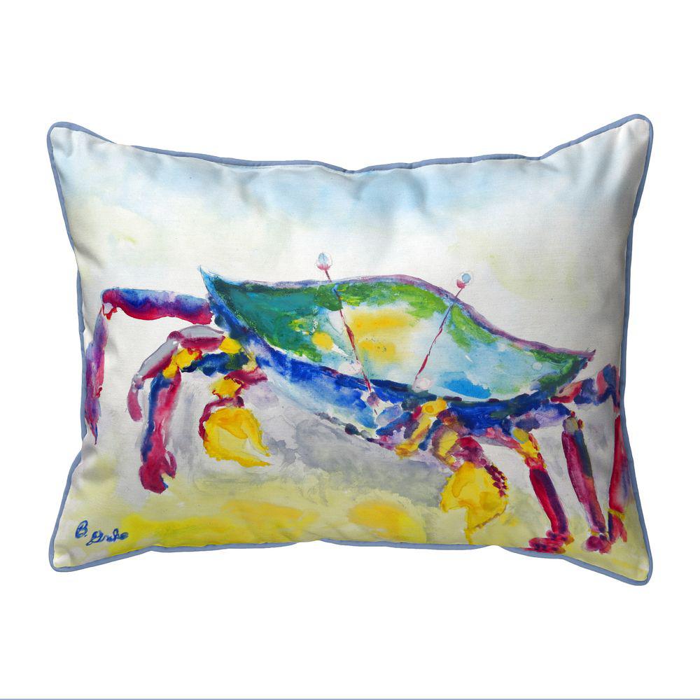 Crawling Crab Small Indoor/Outdoor Pillow 11x14. Picture 1