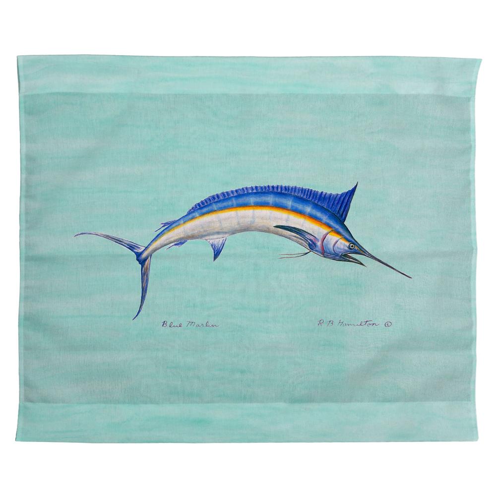 Blue Marlin Outdoor Wall Hanging 24x30. Picture 1