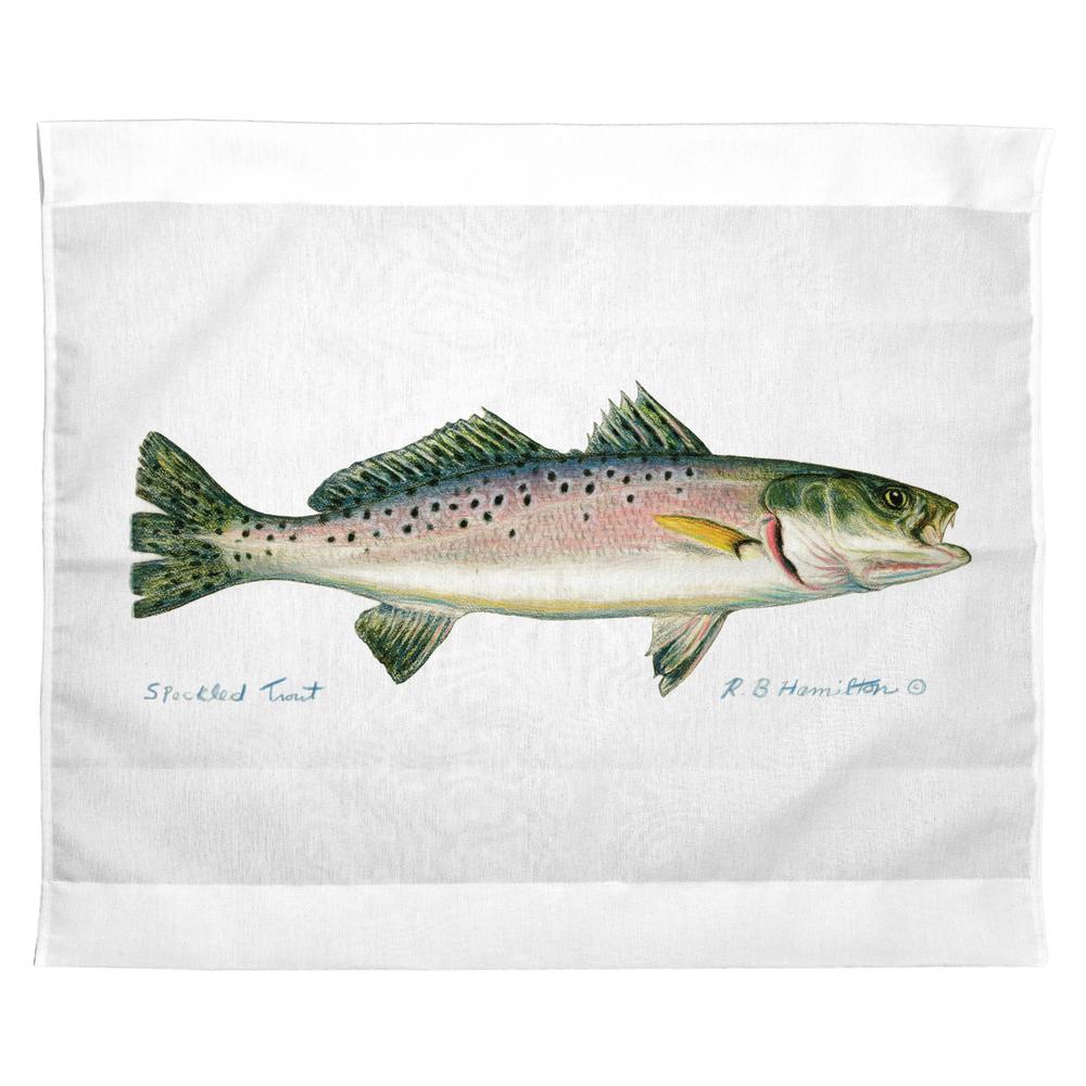 Speckled Trout Outdoor Wall Hanging 24x30. Picture 1