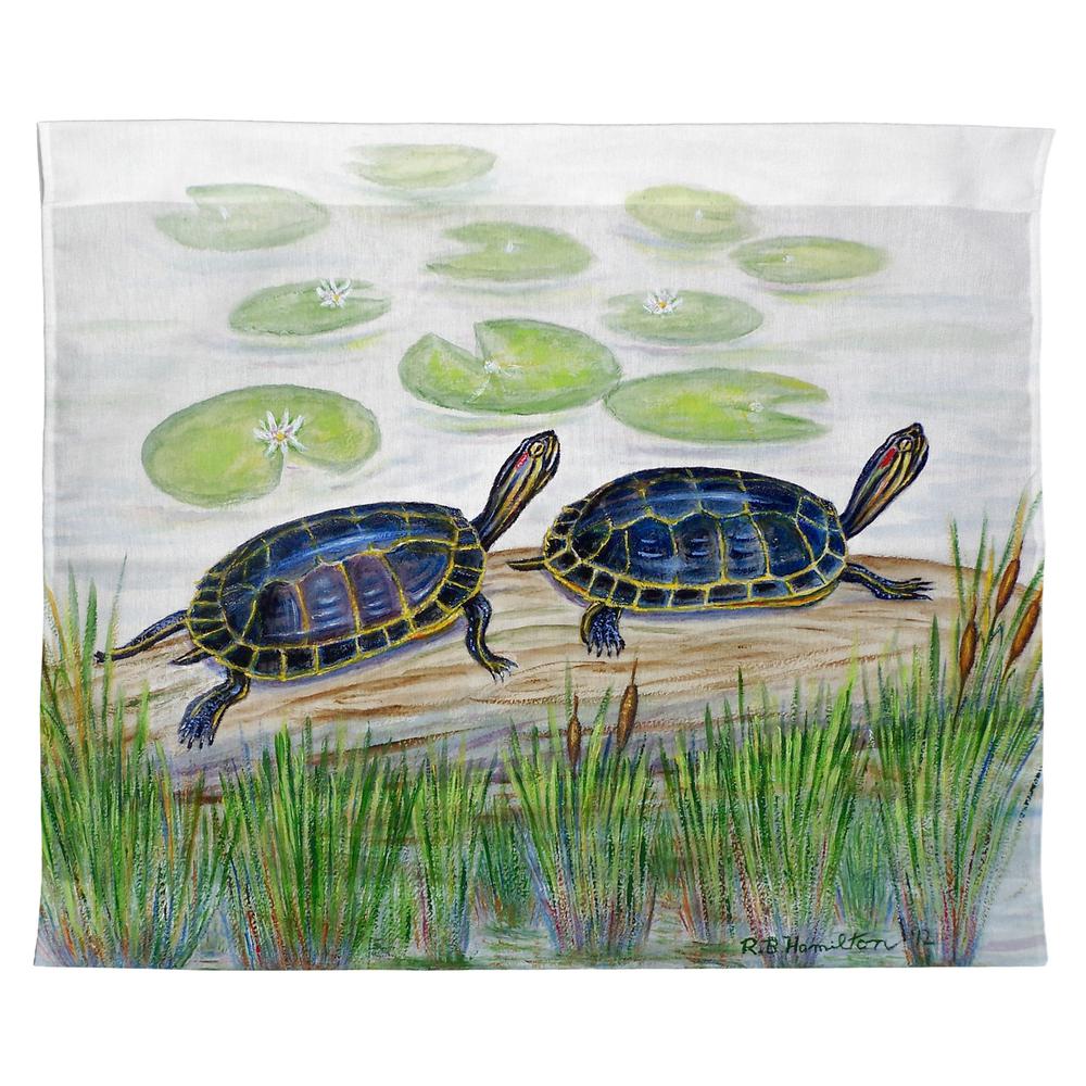 Two Turtles Outdoor Wall Hanging 24x30. Picture 1