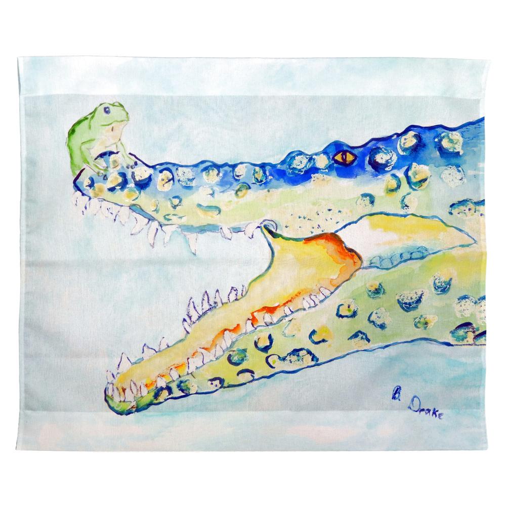 Crocodile & Frog Wall Hanging 24x30. Picture 1