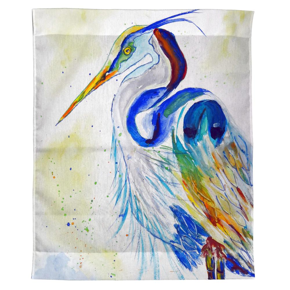 Watercolor Heron Wall Hanging 24x30. Picture 1