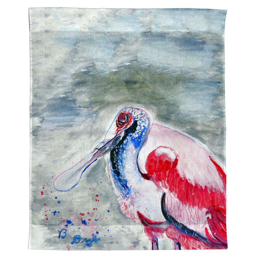 Amelia Spoonbill Outdoor Wall Hanging 24x30. Picture 1