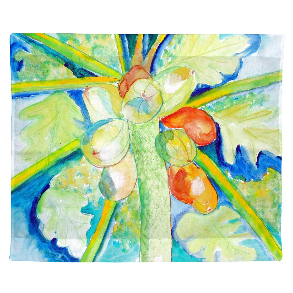 Papaya Tree Outdoor Wall Hanging 24x30. Picture 1